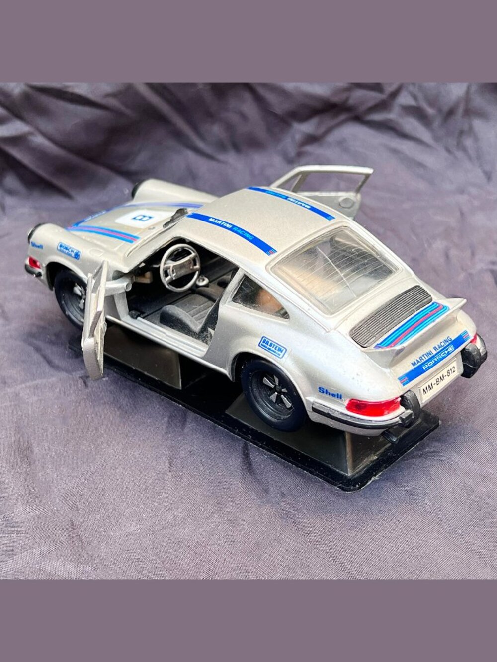 Vintage Bburago Porsche 911 Carrera RS Martini Racing Model Car